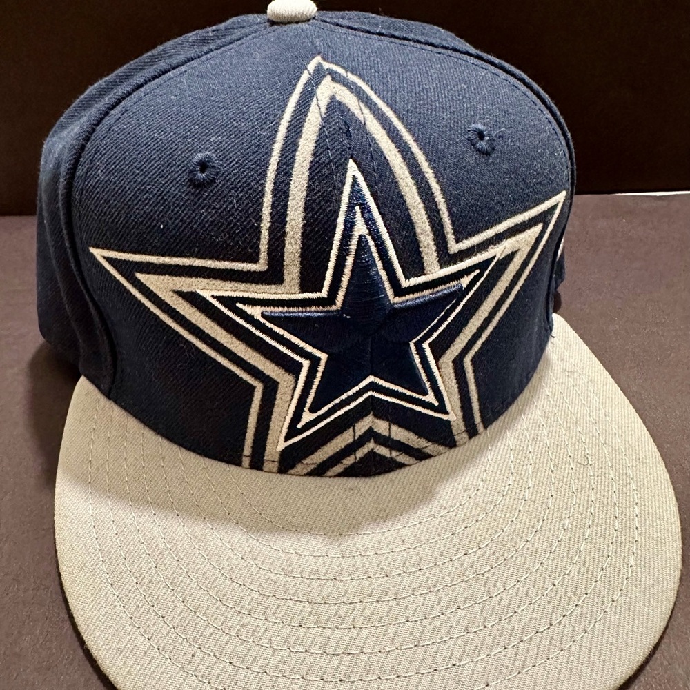 Vintage Dallas Cowboys Huge Star Logo Embroidered NFL New Era 59Fifty Cap